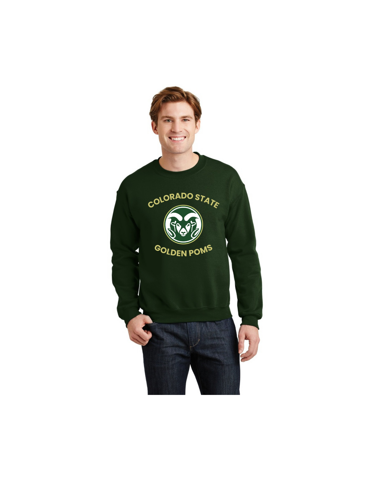 Men's crewneck - Golden Poms