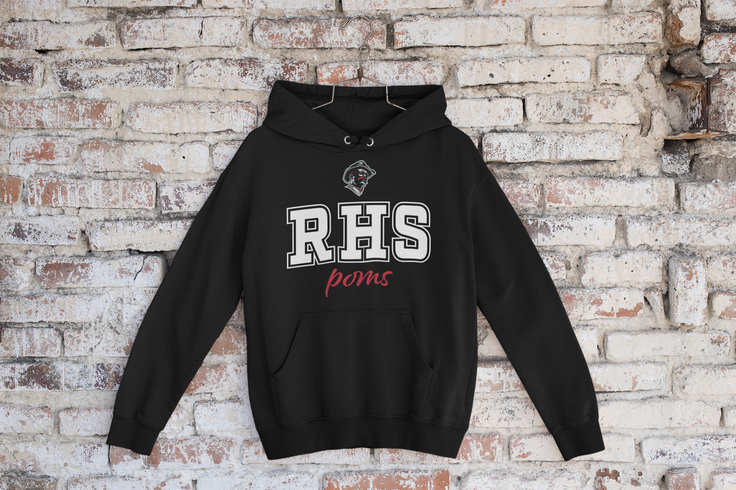 RHS Poms Block + Script Design w/Teddy Logo