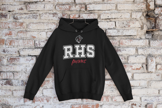 RHS Poms Block + Script Design w/Teddy Logo