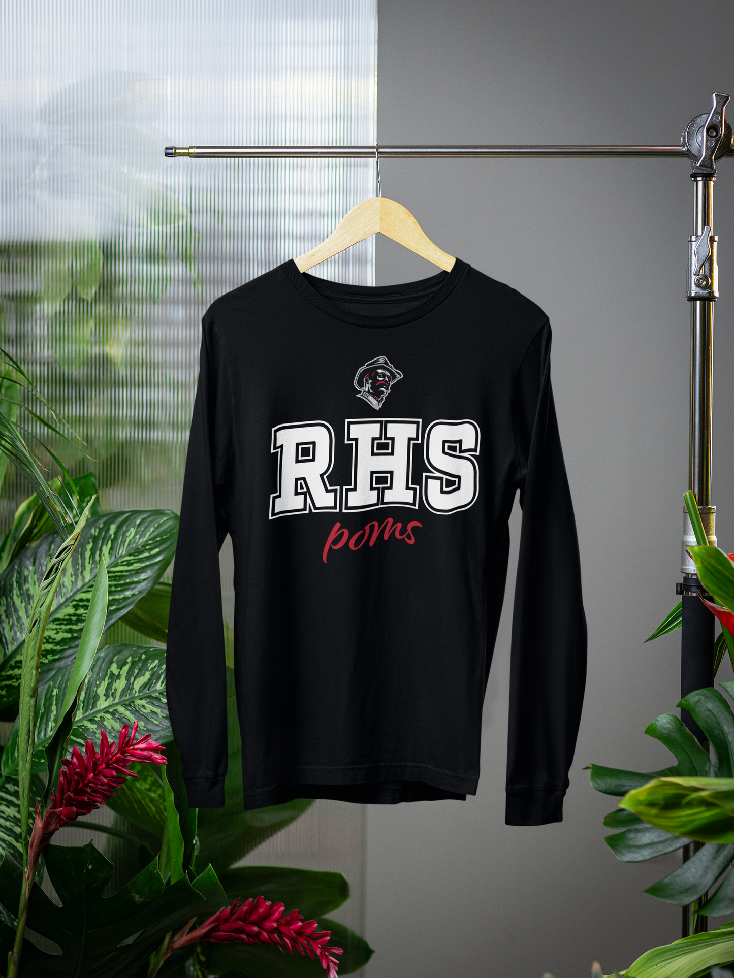 RHS Poms Block + Script Design w/Teddy Logo
