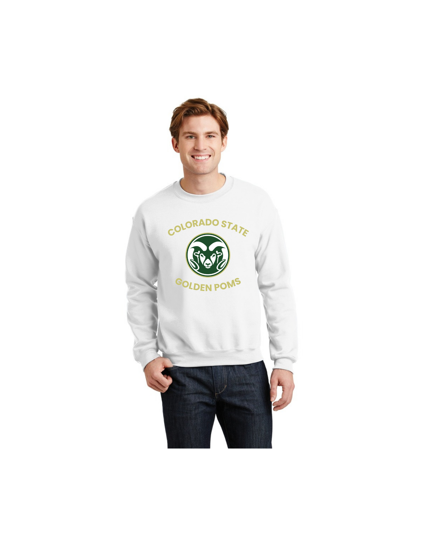 Men's crewneck - Golden Poms